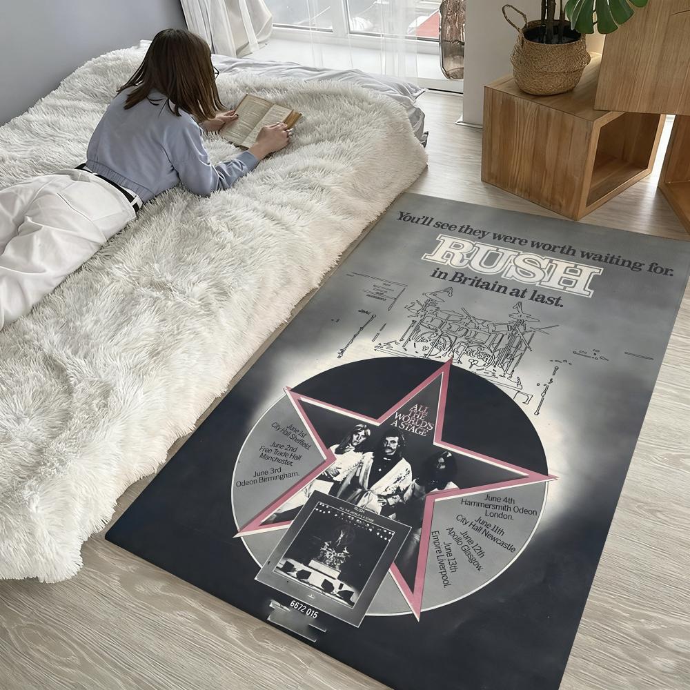 Tatami Mat Rush - cool Rock Band-r-Rushs Floor Mat Soft