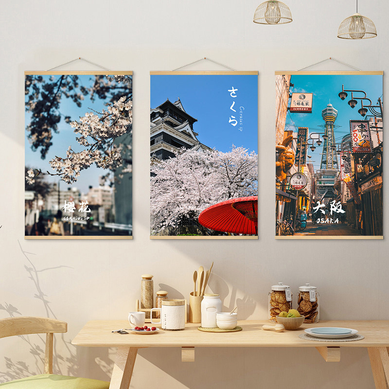 Japanese street scene hanging  - Japanese Restaurant Lifestyle review and price