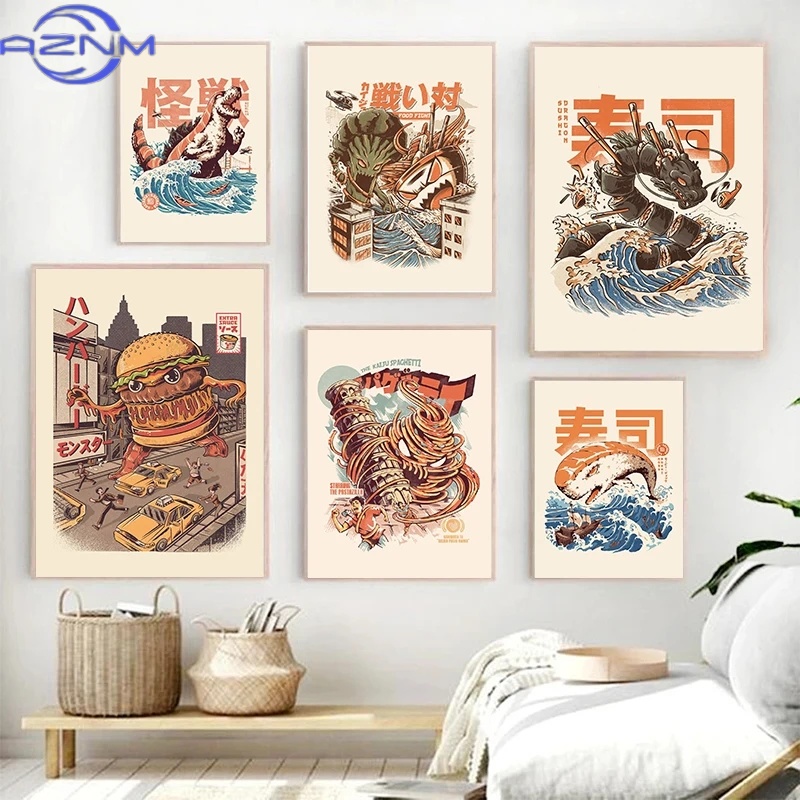 AZNM Japanese Kaijus Food Sush - Japanese Lifestyle Home review and price