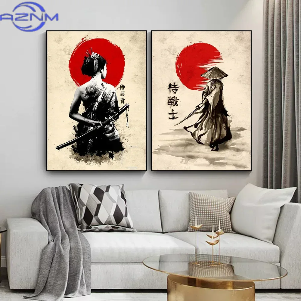 AZNM Canvas Painting Japanese  - Japanese Lifestyle Home review and price