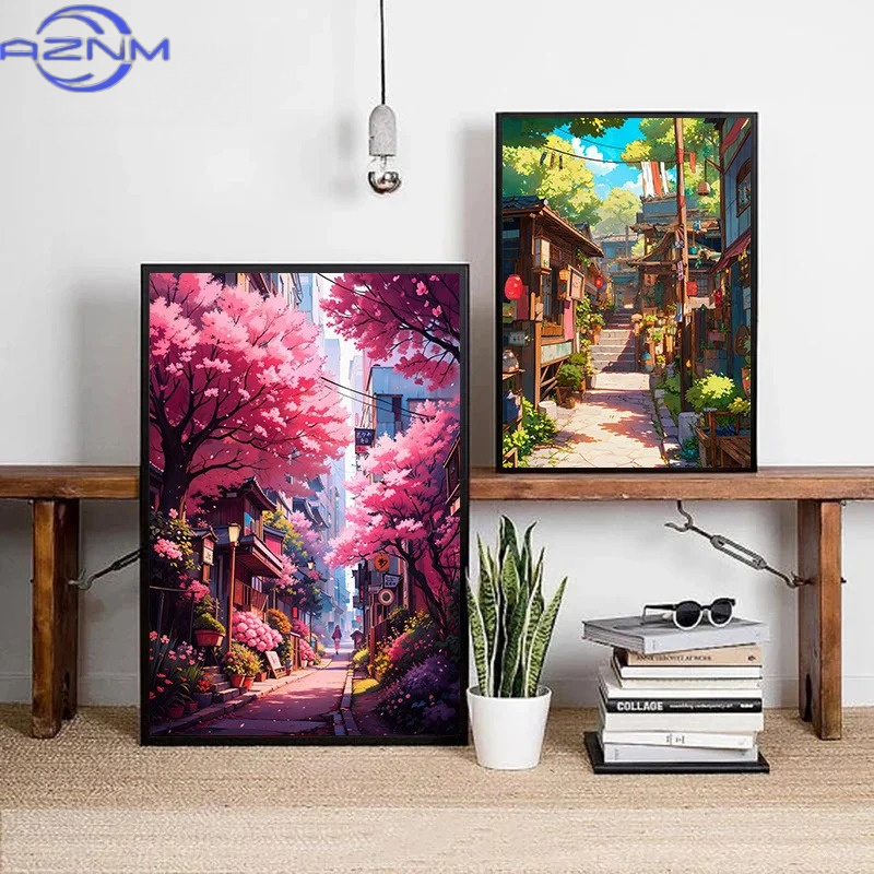 AZNM Japanese Street Scenery C - Japanese Lifestyle Home review and price