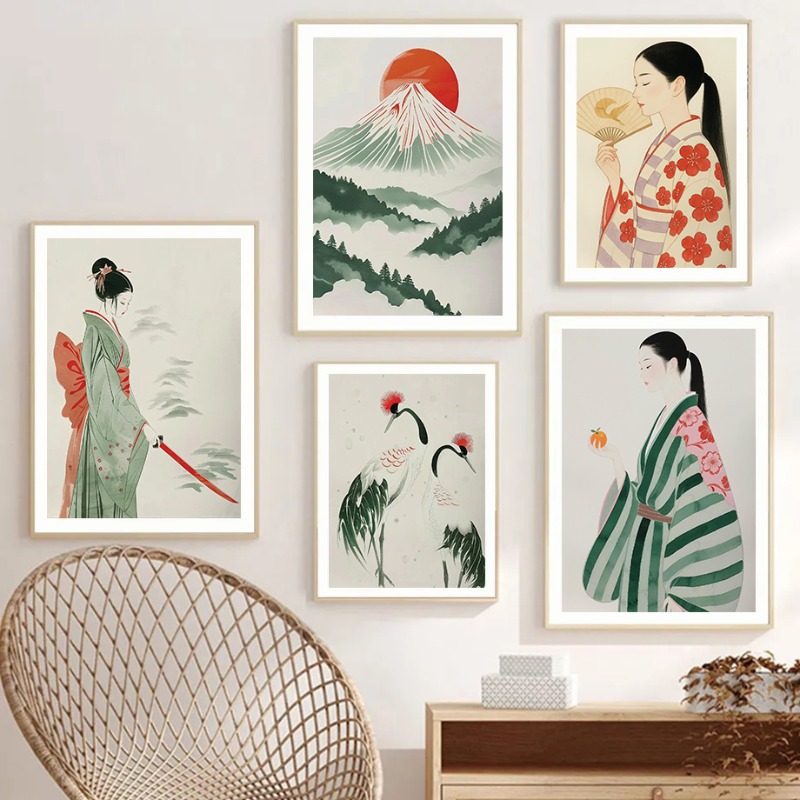 Mount Fuji & Crane Japanese Wa - Japanese Lifestyle Home review and price